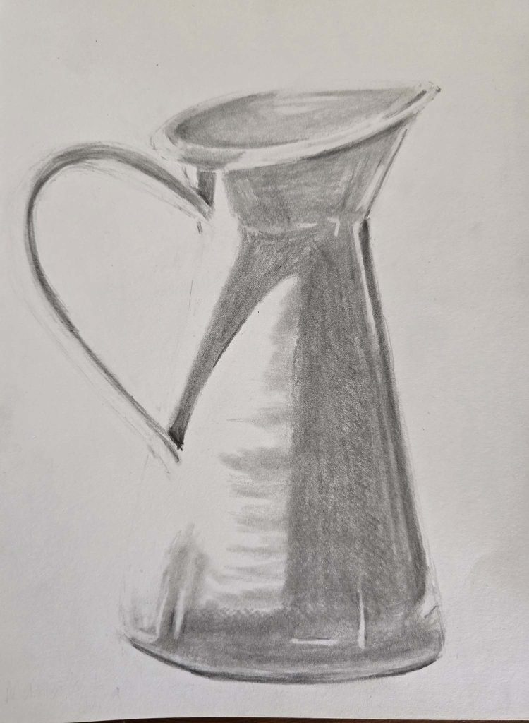 Pitcher in pencil Rebecca Dickson