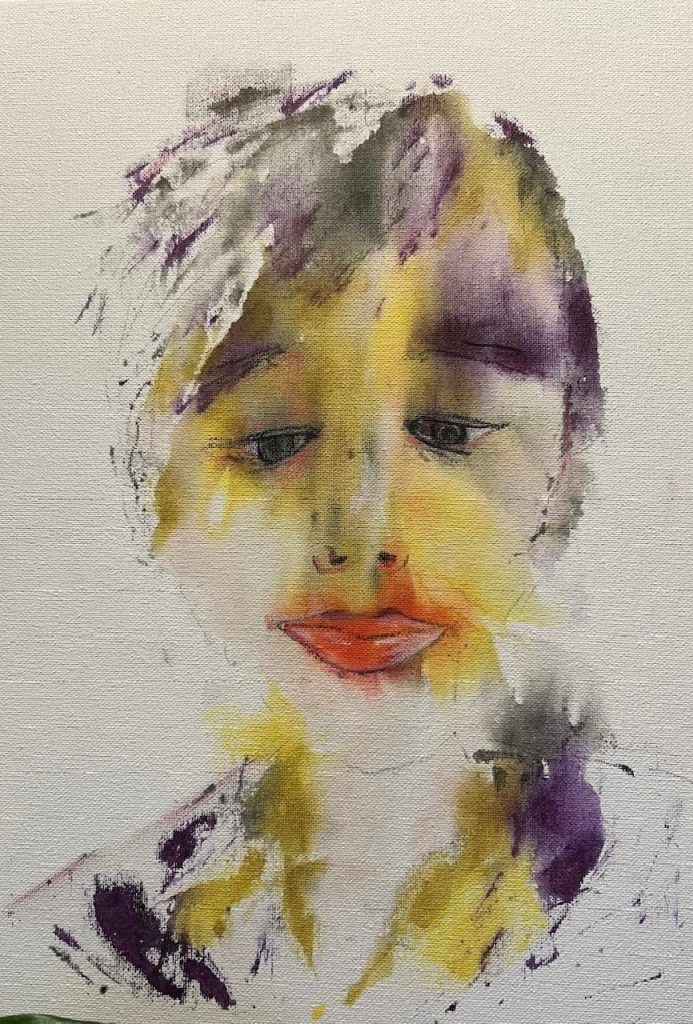 cc730ab0-9182-47b3-b3f0-9afd082b5417 portrait Helen Craig done in Lesley Ryan class