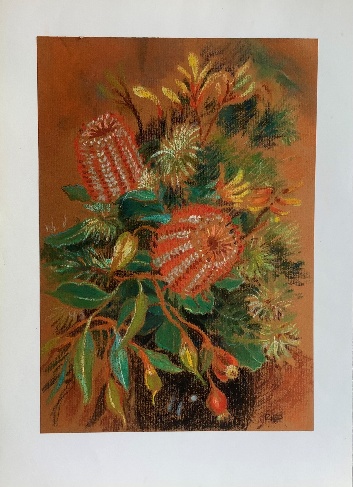 Pastels and multi media